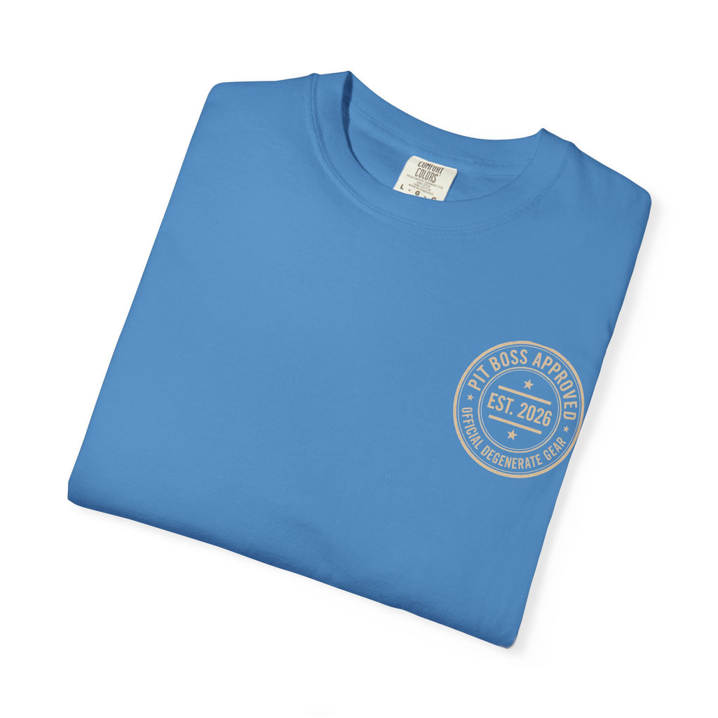 Mid-Roll Service Prohibited – Craps Table Rule Shirt | Pit Boss Approved Casino Apparel