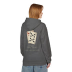 Playing Cards Hoodie – Vintage Ten of Hearts & Spades Graphic Pullover