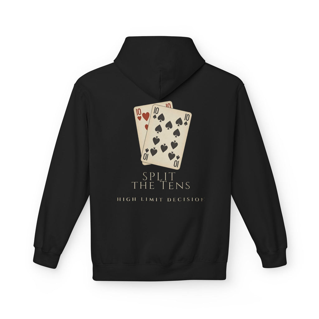 Playing Cards Hoodie – Vintage Ten of Hearts & Spades Graphic Pullover