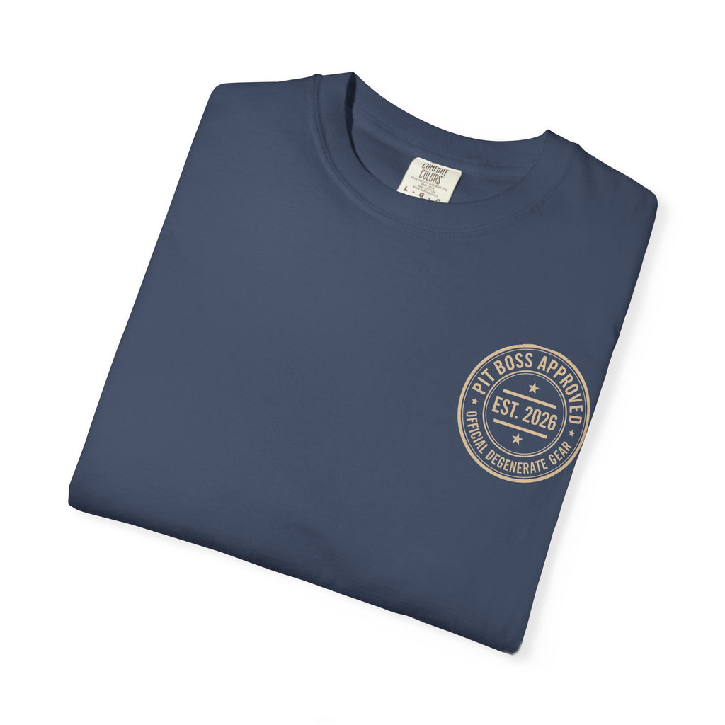 Mid-Roll Service Prohibited – Craps Table Rule Shirt | Pit Boss Approved Casino Apparel