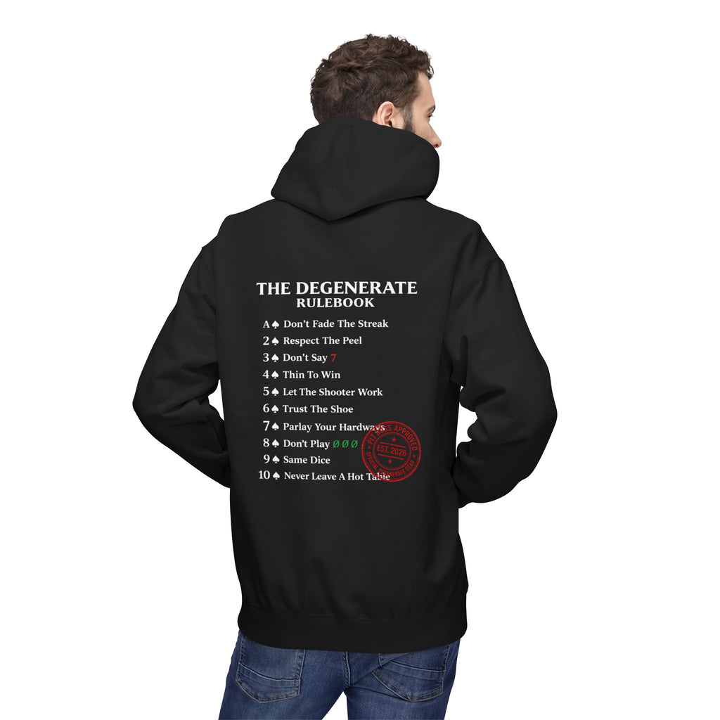 The Degenerate Rulebook – Unofficial Gambler Rules Shirt | Pit Boss Approved Casino Apparel
