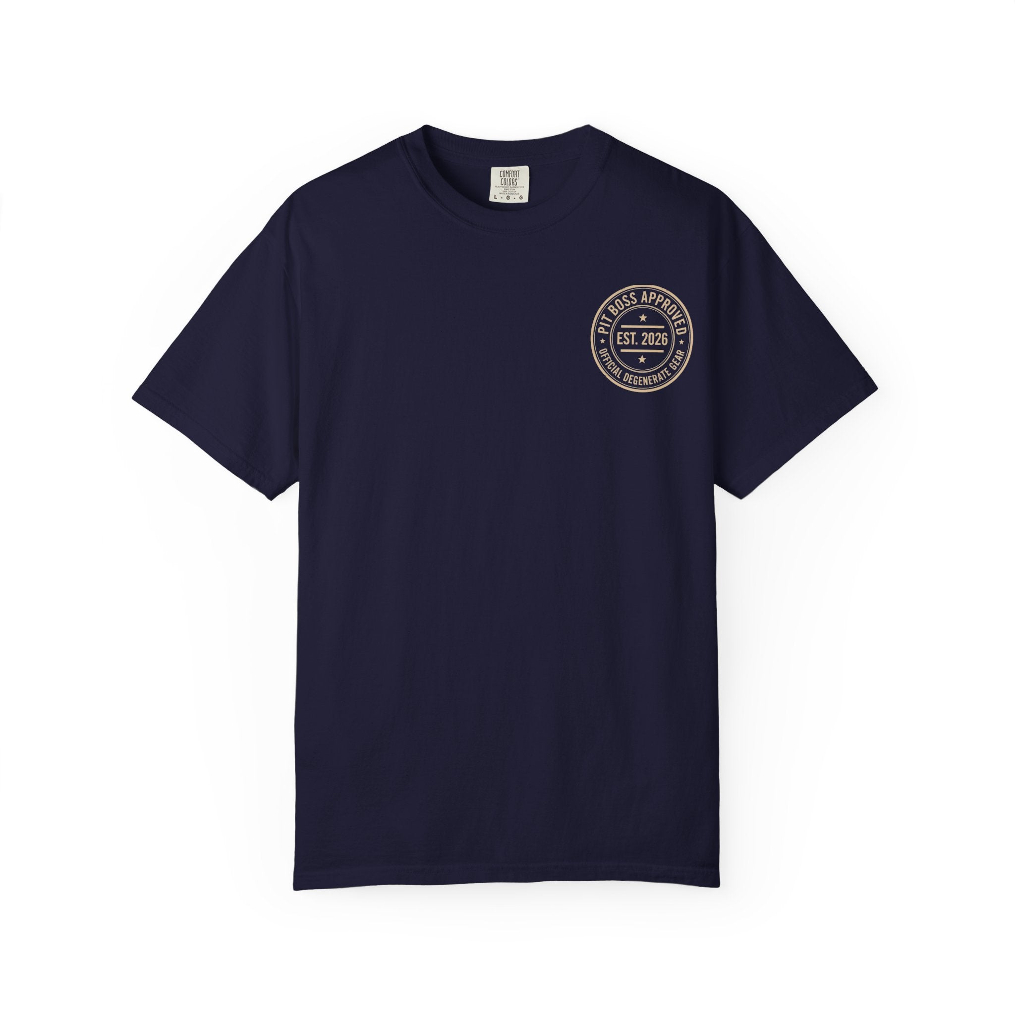 Mid-Roll Service Prohibited – Craps Table Rule Shirt | Pit Boss Approved Casino Apparel