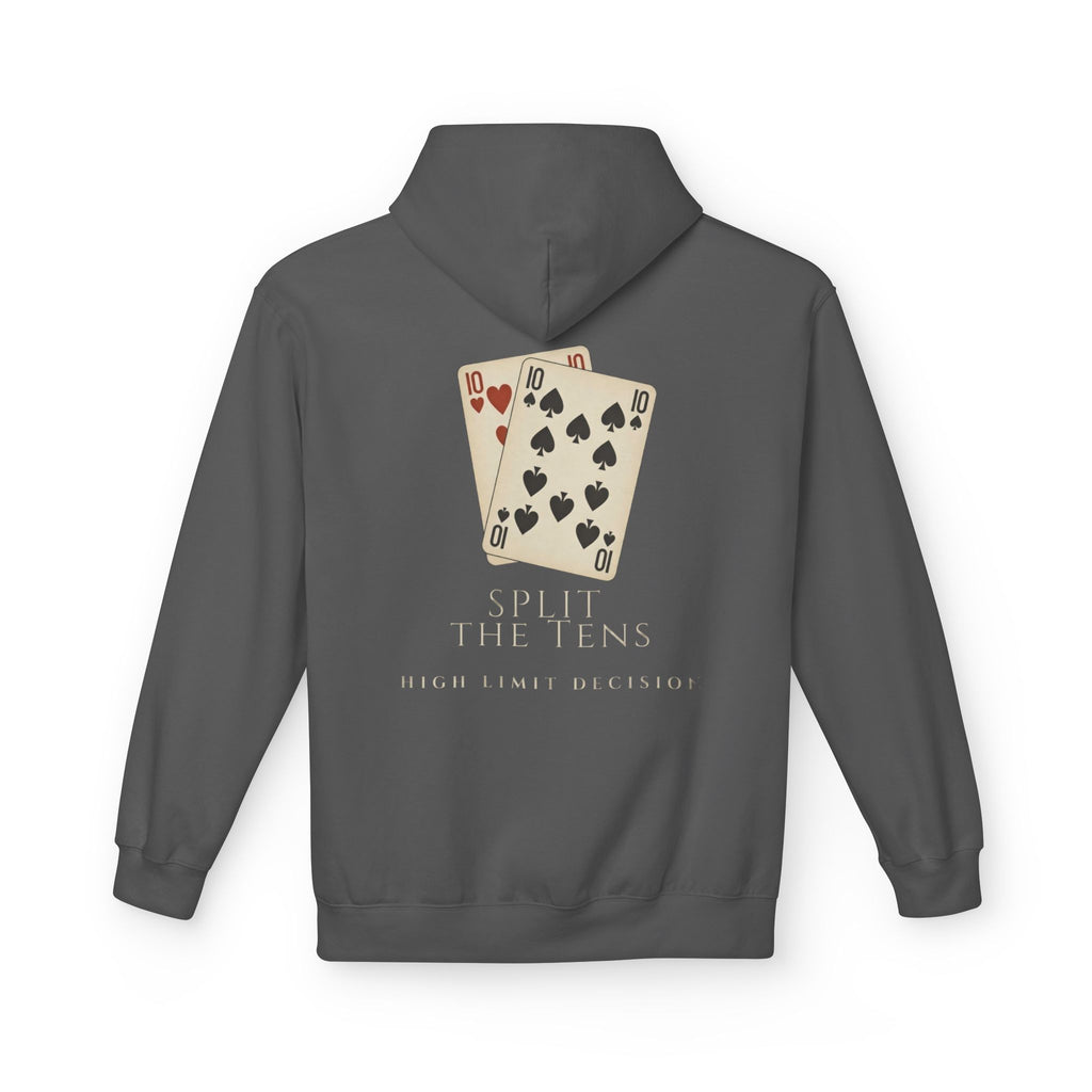 Playing Cards Hoodie – Vintage Ten of Hearts & Spades Graphic Pullover