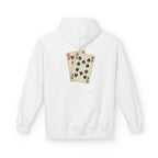 Playing Cards Hoodie – Vintage Ten of Hearts & Spades Graphic Pullover