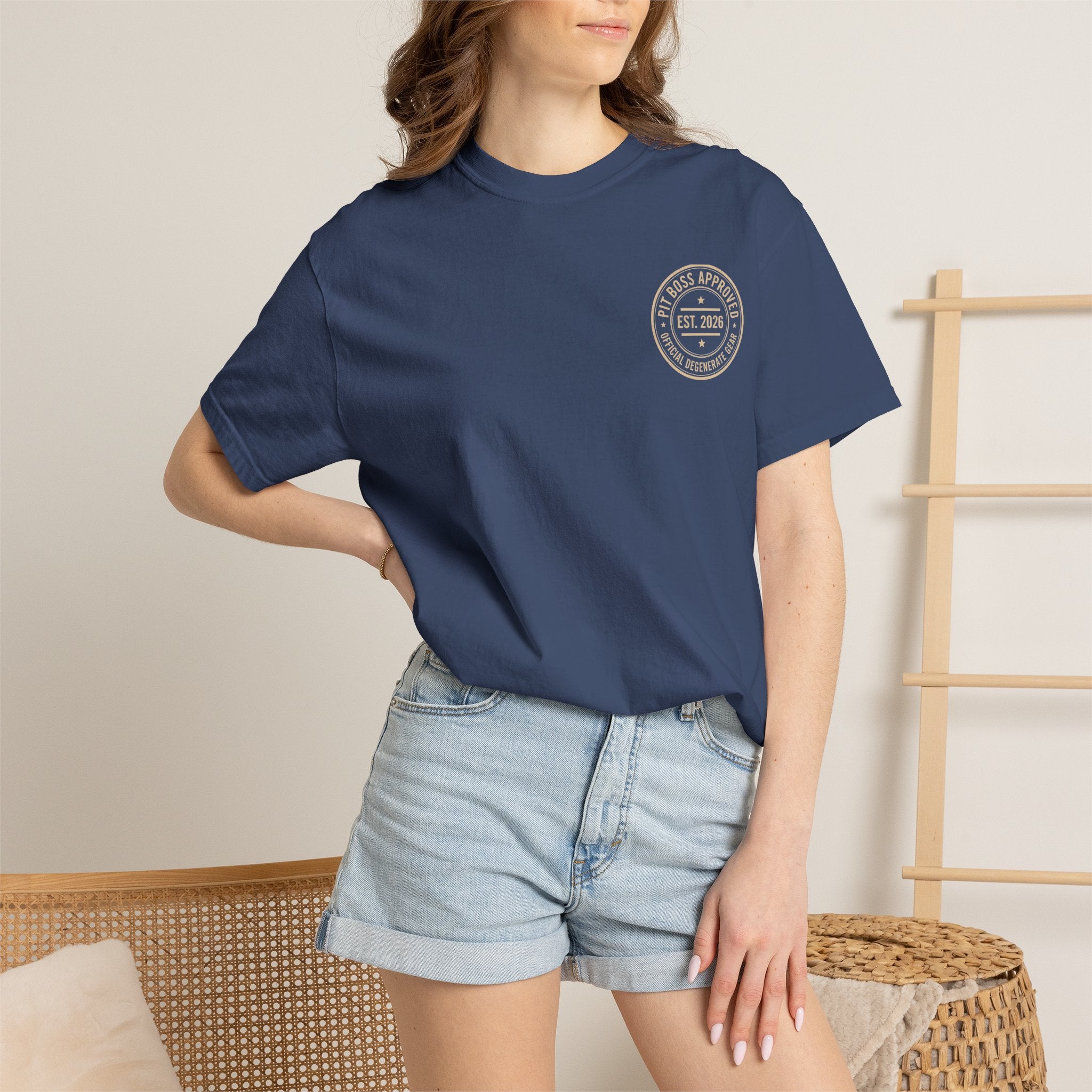 Mid-Roll Service Prohibited – Craps Table Rule Shirt | Pit Boss Approved Casino Apparel
