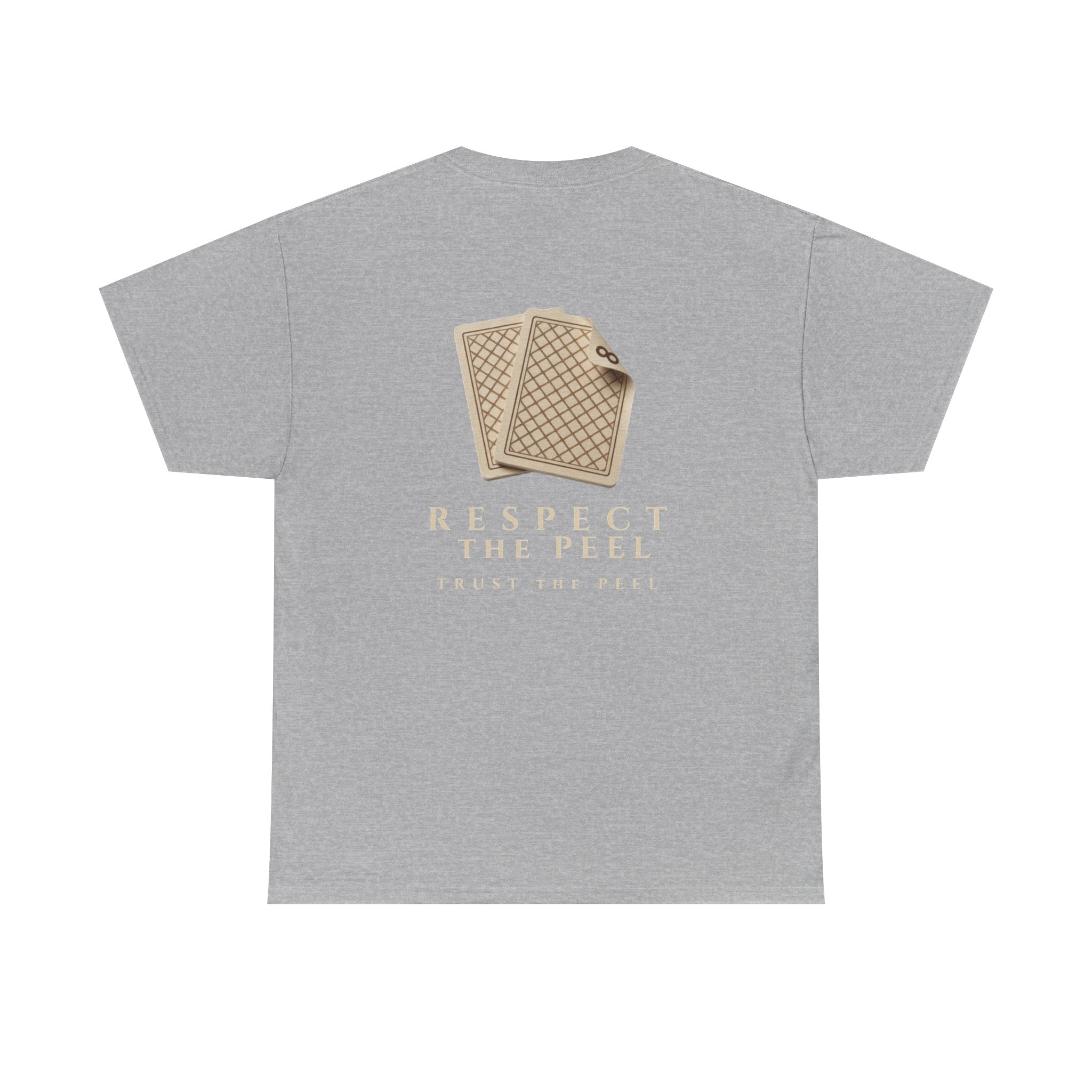 Respect the Peel Tee — Playing Card Peel Graphic T-Shirt