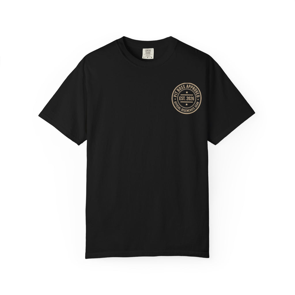 Mid-Roll Service Prohibited – Craps Table Rule Shirt | Pit Boss Approved Casino Apparel
