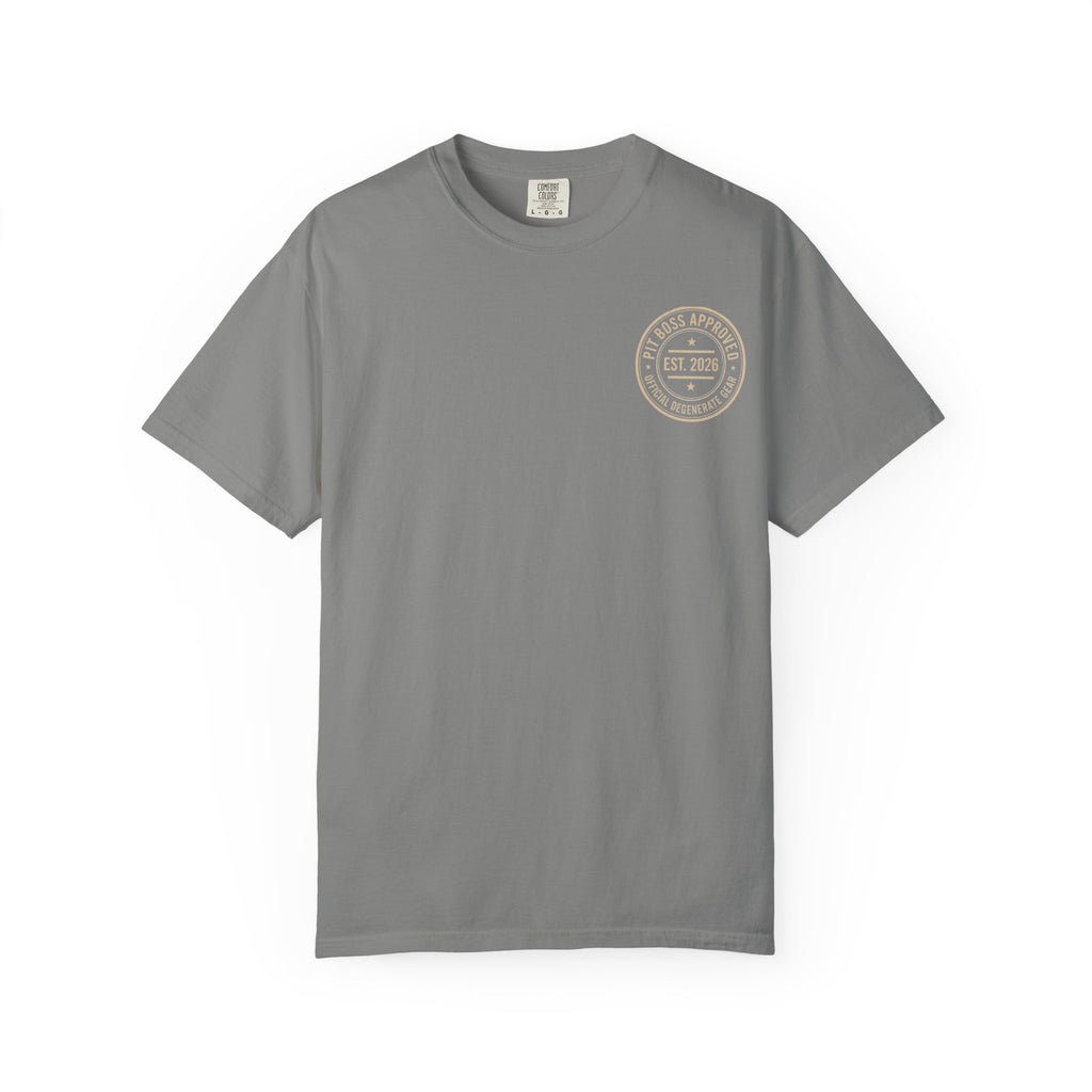 Mid-Roll Service Prohibited – Craps Table Rule Shirt | Pit Boss Approved Casino Apparel