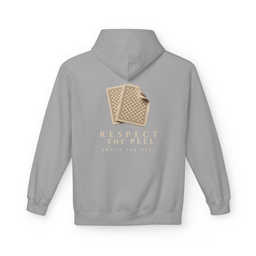 Respect the Peel Hoodie — Waffle Cone Ice Cream Graphic Pullover