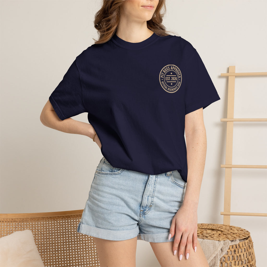 Mid-Roll Service Prohibited – Craps Table Rule Shirt | Pit Boss Approved Casino Apparel