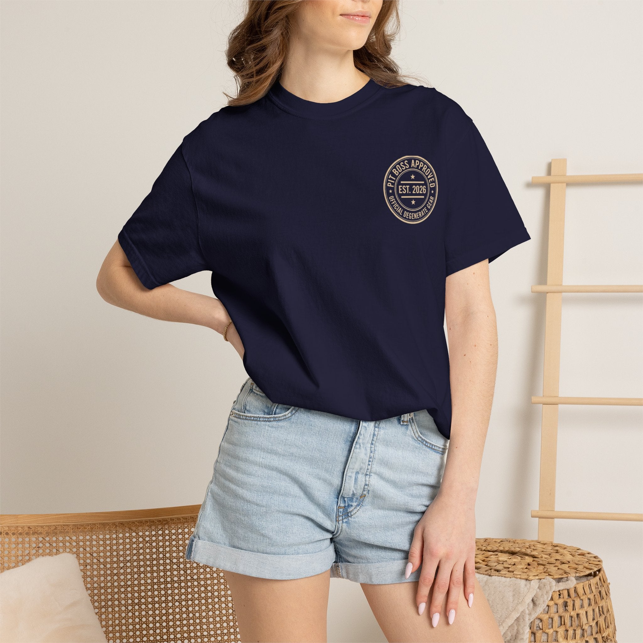 Mid-Roll Service Prohibited – Craps Table Rule Shirt | Pit Boss Approved Casino Apparel