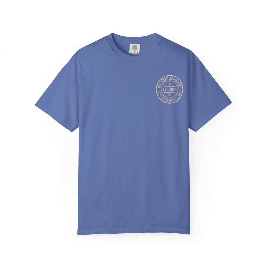 Mid-Roll Service Prohibited – Craps Table Rule Shirt | Pit Boss Approved Casino Apparel