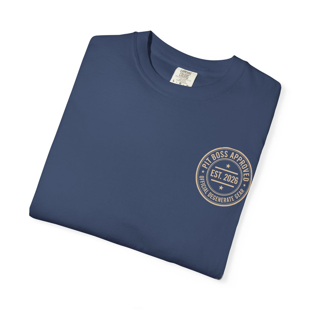 Mid-Roll Service Prohibited – Craps Table Rule Shirt | Pit Boss Approved Casino Apparel