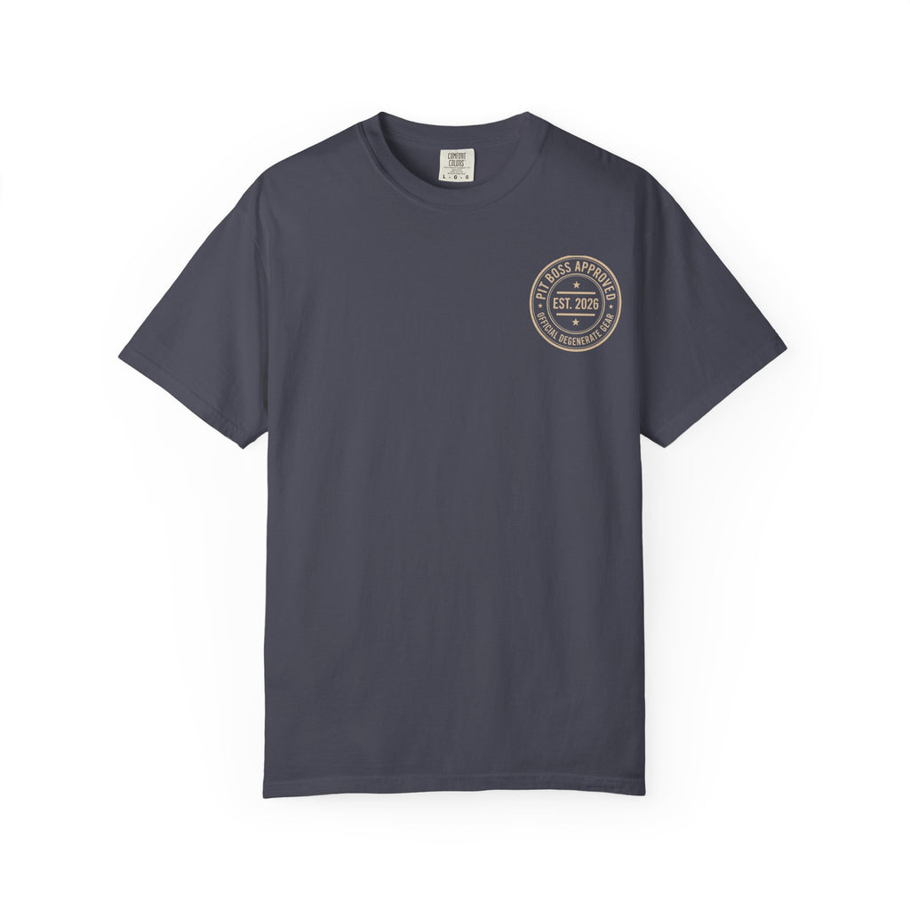 Mid-Roll Service Prohibited – Craps Table Rule Shirt | Pit Boss Approved Casino Apparel